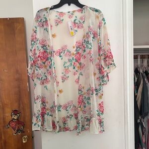 Floral Sheer Kimono